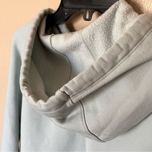 Under Armour Loose Fit Micro-thread Ribbed Fleece Hoodie in Mint Size Large - Picture 8 of 11